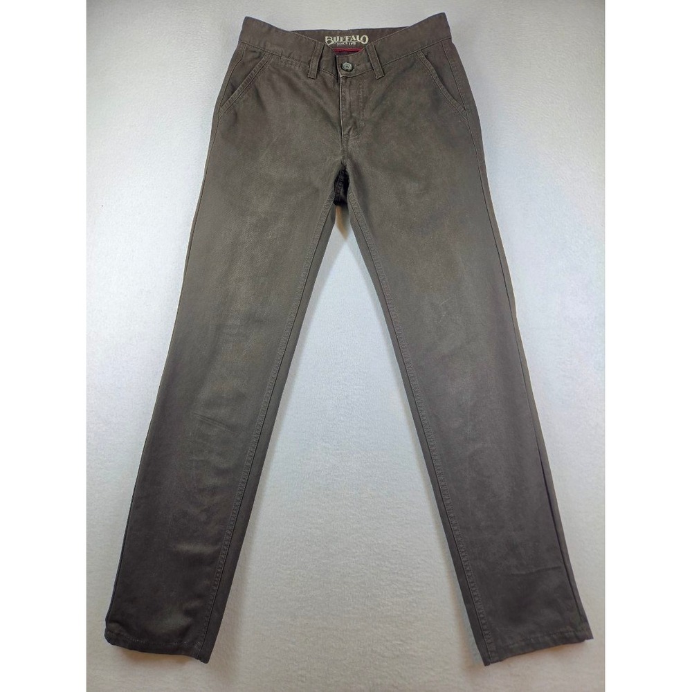 Buffalo David Bitton Manhattan Slim Fit Chino Pants Brown Mens 28x30 Cotton